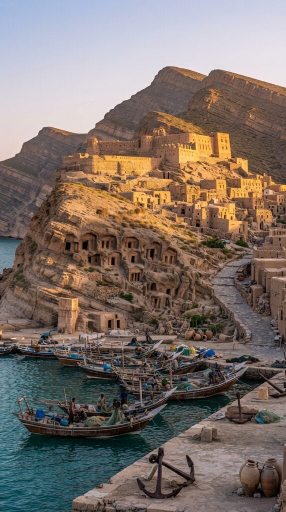 غروب آفتاب در ساحل سیراف