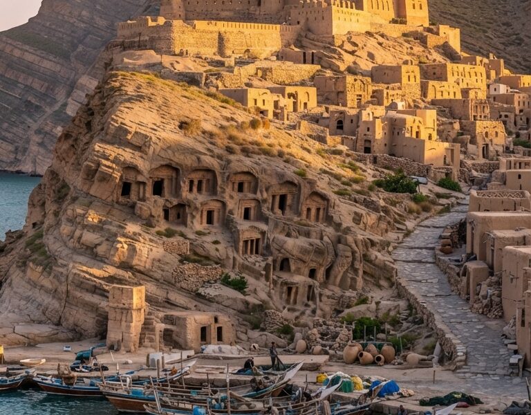 غروب آفتاب در ساحل سیراف